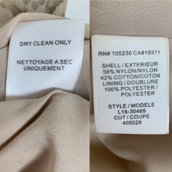 Joie Rori Sleeveless Lace Dress Mushroom Nude Extra Small - Picture 7 of 10